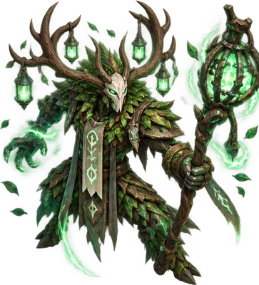 The Hexwarden, lord of Gloomhollow in Ricochet Rush