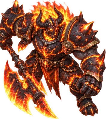 Warlord Cinder, lord of Ashen Bastion in Ricochet Rush