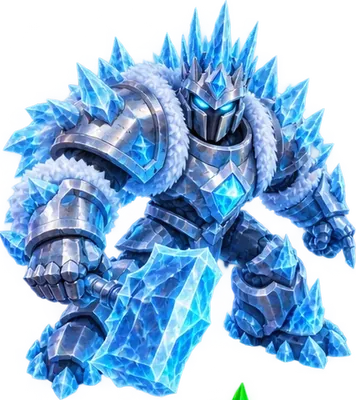 King Glaciron, lord of Frostfall in Ricochet Rush