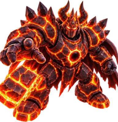 Lord Magmarok, lord of Emberforge in Ricochet Rush