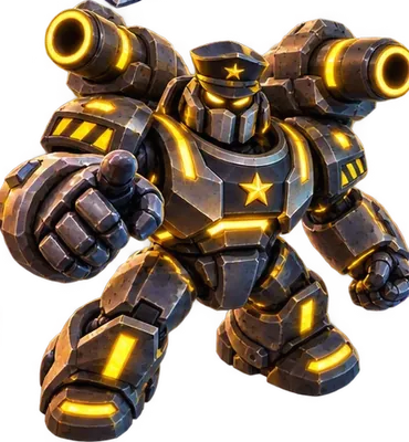 General Blastion, lord of Ironwatch in Ricochet Rush