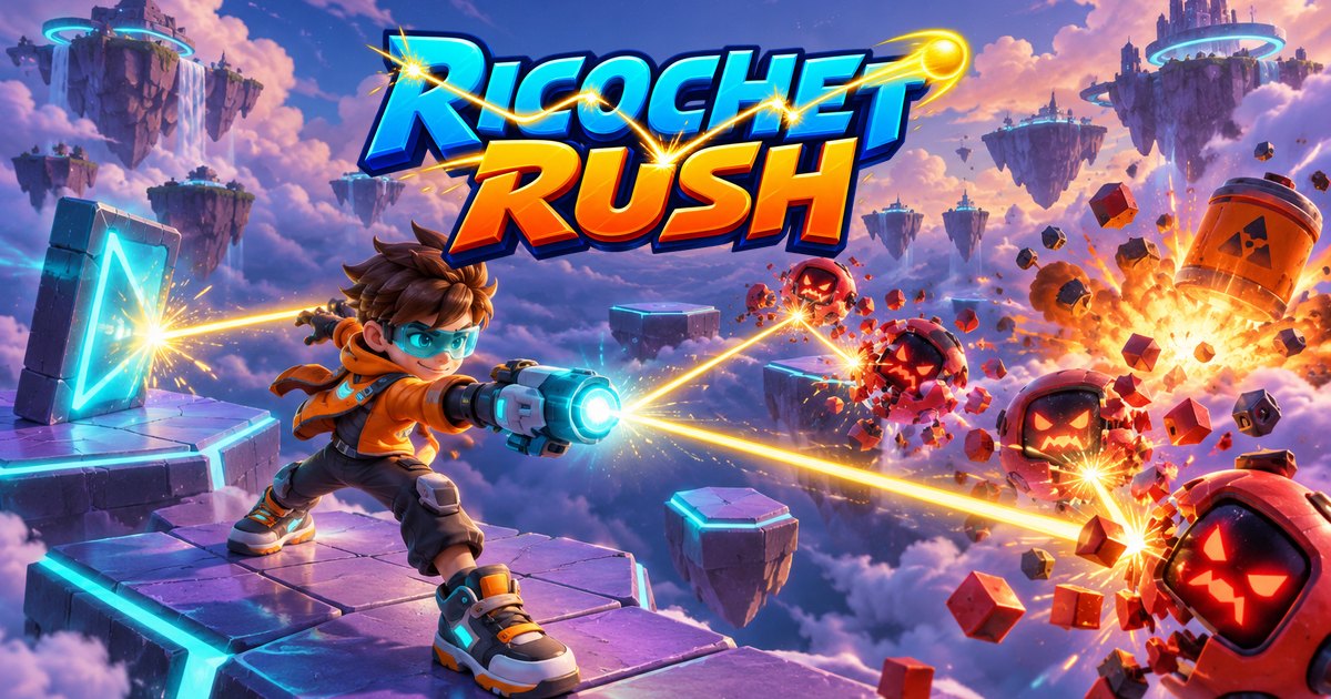 Ricochet Rush, as it opens in a browser tab